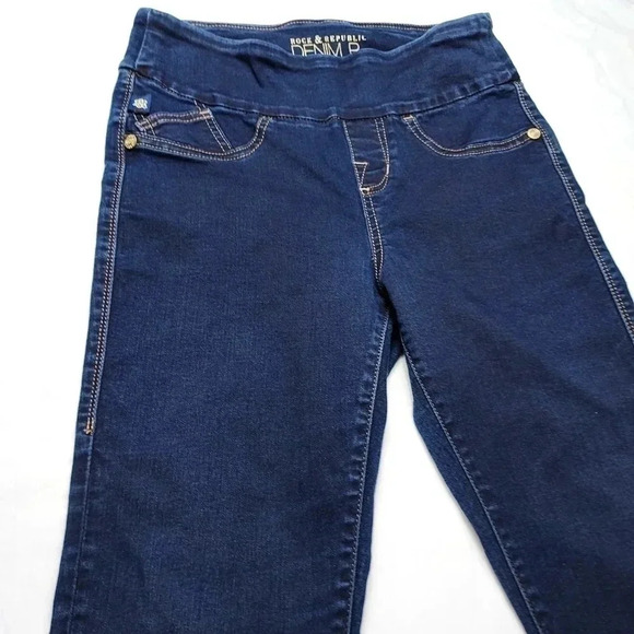 Rock & Republic Denim Rx Midrise Legging Fever 8M - Picture 3 of 11